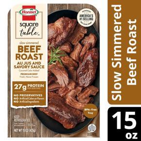 HORMEL SQUARE TABLE Slow Simmered Beef Roast Au Jus & Savory Sauce Entrée, 15 oz