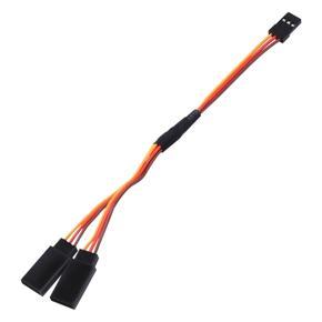 XHHDQES 25Pcs 150mm Y Type Extended Line Extension Lead Wire Cable for Futaba Jr Y Harness Servo Lead Extension