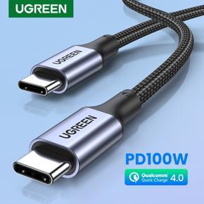 UGREEN 100W USB Cable Type C to Type C for MacBook Pro 2021,2020,2019, Macbook Air 2020, 2019,iPad Mini 6, iPad Pro, Samsung,Huawei,Google, PD100W USB Type C Fast Charging Cable Cord QC4.0 USB C