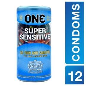 One Super Sensitive Thin and Smooth Pleasure Condoms - 12pcs Jar