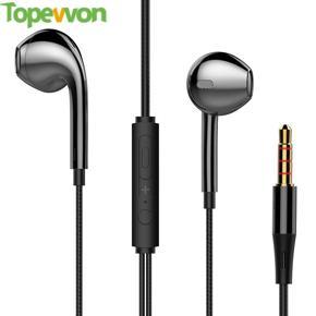 3.5mm In-ear Stereo Earphone Wired Headset Wire Control with Microphone Tuning for Apple and Android