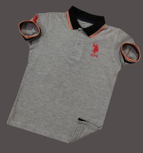 Soft and Comfortable  grey Color Premium Quality Pk Polo T-Shirt for Baby Boys