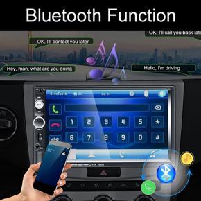 XHHDQES 7 Inch Double Din Car Stereo Audio Bluetooth MP5 Player USB FM Multimedia Radio Support Mobile Phone Synchronization
