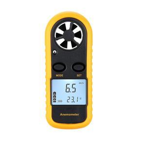 GMTOP Mini LCD Digital Anemometer Wind Speed Air Velocity Temperature Measuring with Backlight