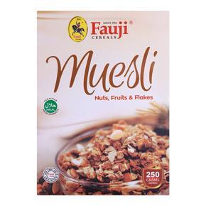 Fauji Muesli Nuts Fruits & Flakes Cereals 250gm