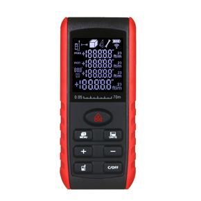 Portable Handheld Digital Laser Distance Meter DiasTim-eter Laser Distance Measuring Instrument Range Finder Area Volume Measurement with Angle Indication 100m
