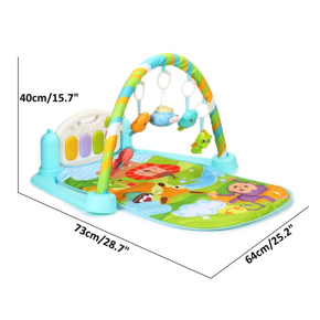 Baby Kick & Play Mat Musical Piano 5 in 1 Activity Gym with Music & Sounds, Play Mat Floor Mat Sleeping Mat for Toddler Sit Lay Down Infant Tummy Time