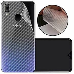 Carbon fiber sticker back poly back screen protector  For Vivo Y11