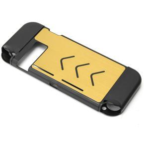 Anti-slip Aluminum Case Cover Skin Protective For Nintendo Switch Console - golden