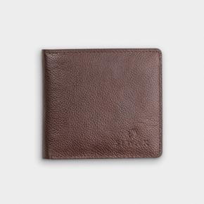 Trifold Chocolate Leather Wallet by SIWAK