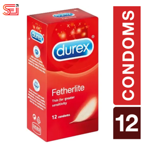 Durex Fetherlite Thin for Greater sensitivity Condoms - 12pcs Pack