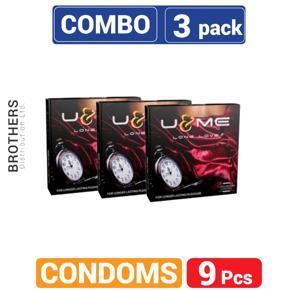 U&Me - Long Love Condom - Combo Pack - 3 Packs - 3x3=9pcs