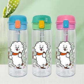 BTS BT21 Bangtan Boys Cute Cartoon Transparent Water Bottle (730ml)