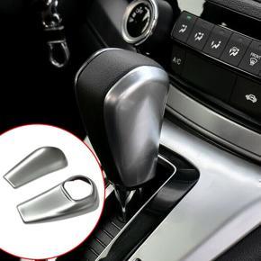 2Pcs Car ABS Chrome Gear Shift Knob Trim Cover for Honda CRV/CR-V 2012-2016