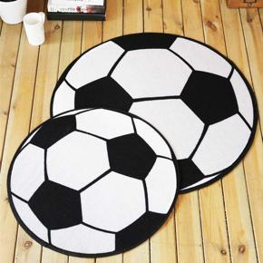 Creative Round Football Carpet Anti Slip Children Kid Boy Bedroom Rug Floor Mat