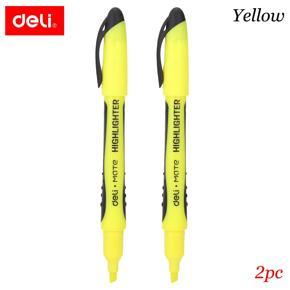 Deli Pen Highlighter - Yellow - 2pc