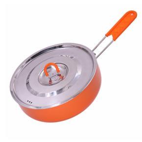 Folding Handle Aluminum Alloy Non-Stick Frying Pan for Home Outdoor Camping Picnic