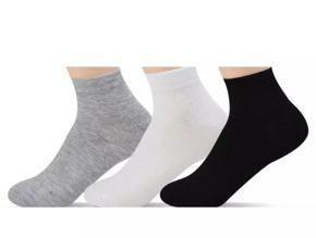 Socks Pack of 3 Pairs for men - Adjustable Cotton+ polyester socks - Ankle socks & Crew socks