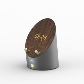 KAWOO Creative Desktop Induction Bluetooth Wireless Speaker With Alarm Clock And Phone Holder Function