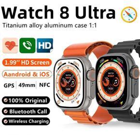 Smart Watch Ultra Series 8 NFC Smartwatch Men Women Bluetooth Calls Wireless Charging Fitness Bracelet 1.99 Inch HD Screen