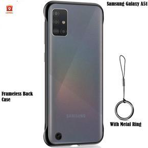 Samsung Galaxy A51 Luxury Frameless Design Case Cover With Finger Ring