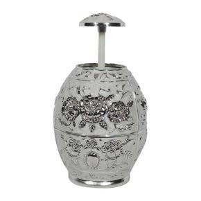 Royal Design Attractive Metal Toothpick Holder - Silver Color