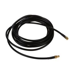 Coax Extension Cable - SMA Male to SMA Female - Antenna Lead Extender for 50 ohm Radio/RF Use Black+Gold, 3 Meter