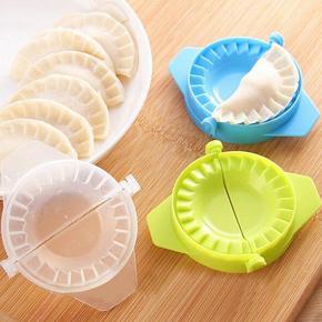 Food Grade Plastic Dumpling Mould/Pitha Mould 3 Pieces Set - Multi Color