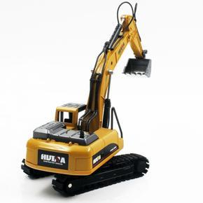 HUINA TOYS NO.1710 1/50 Alloy Excavator Truck Car Engineering Model Kids Toys