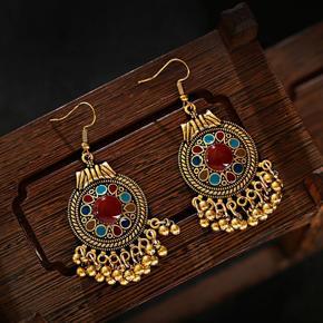 Trendy Vintage Dangle Drop Antique Jhumka Earrings for Girls Simple Stylish New collection 2022 - Ethnic Bohemian Jhumka Earrings for Women Stylish - Big Size Jhumka Earrings for Girls