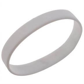 2x Fashion Silicone Rubber Elasticity Wristband Wrist Band Cuff Bracelet Bangle White & Orange