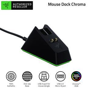 RAZER Mouse Dock Chroma Magnetic Charging Mouse Dock with Chroma RGB