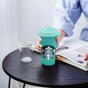 Reusable Color Changing Coffee Cup PP Food Grade Water Bottle Cold Water Bottle 473ml / 16floz Coffee Tumbler Color Changes Heat Activated Starbucks