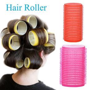 6Pcs Hair Rollers Self-Adhesive Hair Curlers Lazy Curler Styling Curling Ribbon Hair Roller Heatless Curling Rod Headband C0023A