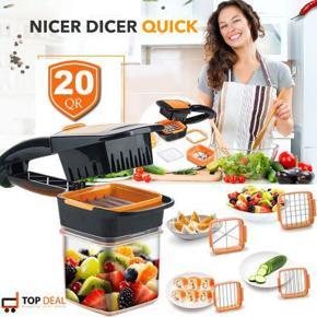 Nicer Dicer Quick 5 in 1 Multi-Cutter Quick Food Fruit Vegetable Cutter Slicer Speedy Chopper