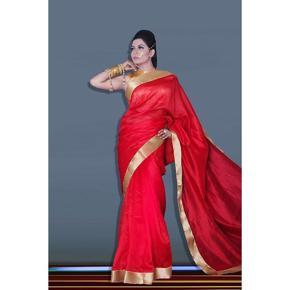 Red Dhupiyan Silk Saree for Women