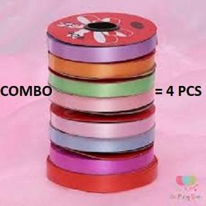 Ribbon- 4 pcs ( Color as available in Stock )
