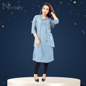 New Exclusive Stylish Tops Fotua Dress Kurti For Women | Linen Stitched Kurti for Ladies  | Cotton Kurti for Girls | High quality fabric, stylish design, comfortable