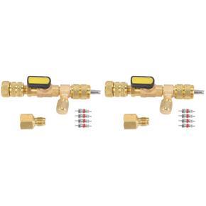 ARELENE 2X Valve Core Remover & Installer with Dual Size SAE 1/4 & 5/16 Port for R22 R410A HVAC System