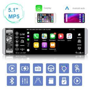 1 Din Autoradio Bluetooth MP5 Player 5.1 inch Car Radio Stereo