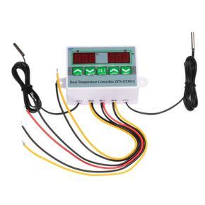 Digital LED Dual Thermometer Temperature Controller Thermostat Incubator Control Microcomputer Dual Probe