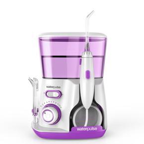 Waterpulse Electric Water Jet Pick Flosser Oral Irrigator Dental Teeth Clean - Purple EU plug