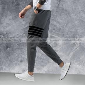 Dark Gray Cotton Trendy Joggers for Men.