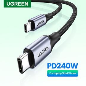 {New}UGREEN 240W USB C To USB Type C Cable Ultra Fast Charging Cable PD 240W Fast Charger 5A USB C for Xiaomi Macbook iPad USB C