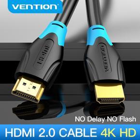 Vention HDMI Cable 4K HD TV Cable High Speed HDMI 2.0 Male to Male Cable 3D Effect Laptop Computer Connect to TV LCD Projector Monitor host Set top box Switch HDMI to HDMI Cable Laptop to TV 1M 1.5M 2