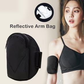 Outtobe Sports Armband Fitness Reflective Arm Bag Pouch Sport Bag Running Arm Bag Waterproof Mobile Phone Holder Outdoor Sport Arm Wrist Exercise Workout Running Pouch Bag