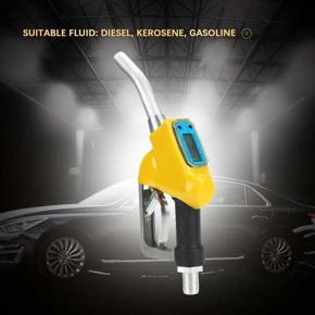 Fueling Nozzle 1Pc Manual Digital Fuel Oil Diesel Kerosene Gasoline G u n Delivery Petrol with Flow Meter