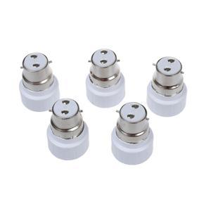 B22 to GU10 Lamp Light Bulb Base Socket Converter Adaptor 5 pack