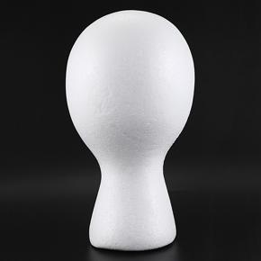 BRADOO 10X Styrofoam Foam Mannequin Wig Head Display Hat Cap Wig Holder White Foam Head