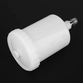 XHHDQES 600ML Spray Tools Cup ABS Plastic Gravity Feed Paint Cup Replacement Pot with 13mm Thread Connector for Spray Tools
